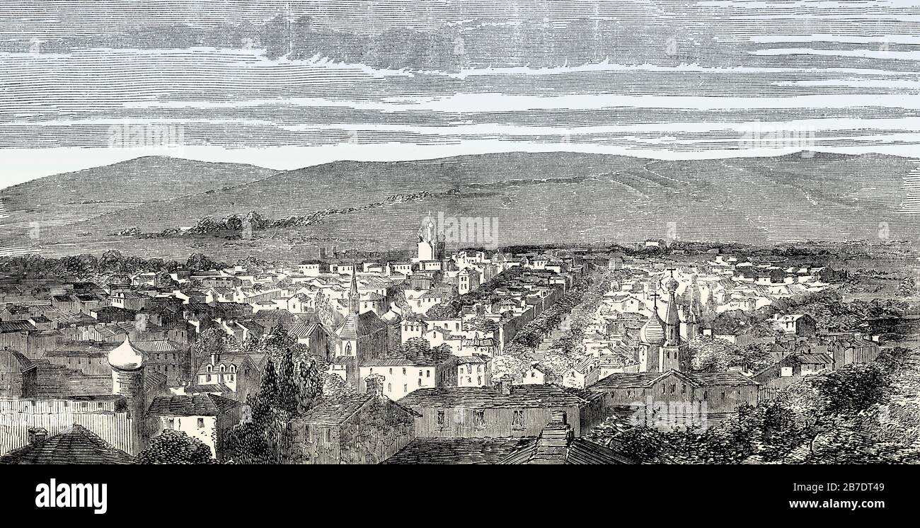 Stavropol, a city and the administrative center of Stavropol Krai, Russia, 19th century Stock Photo