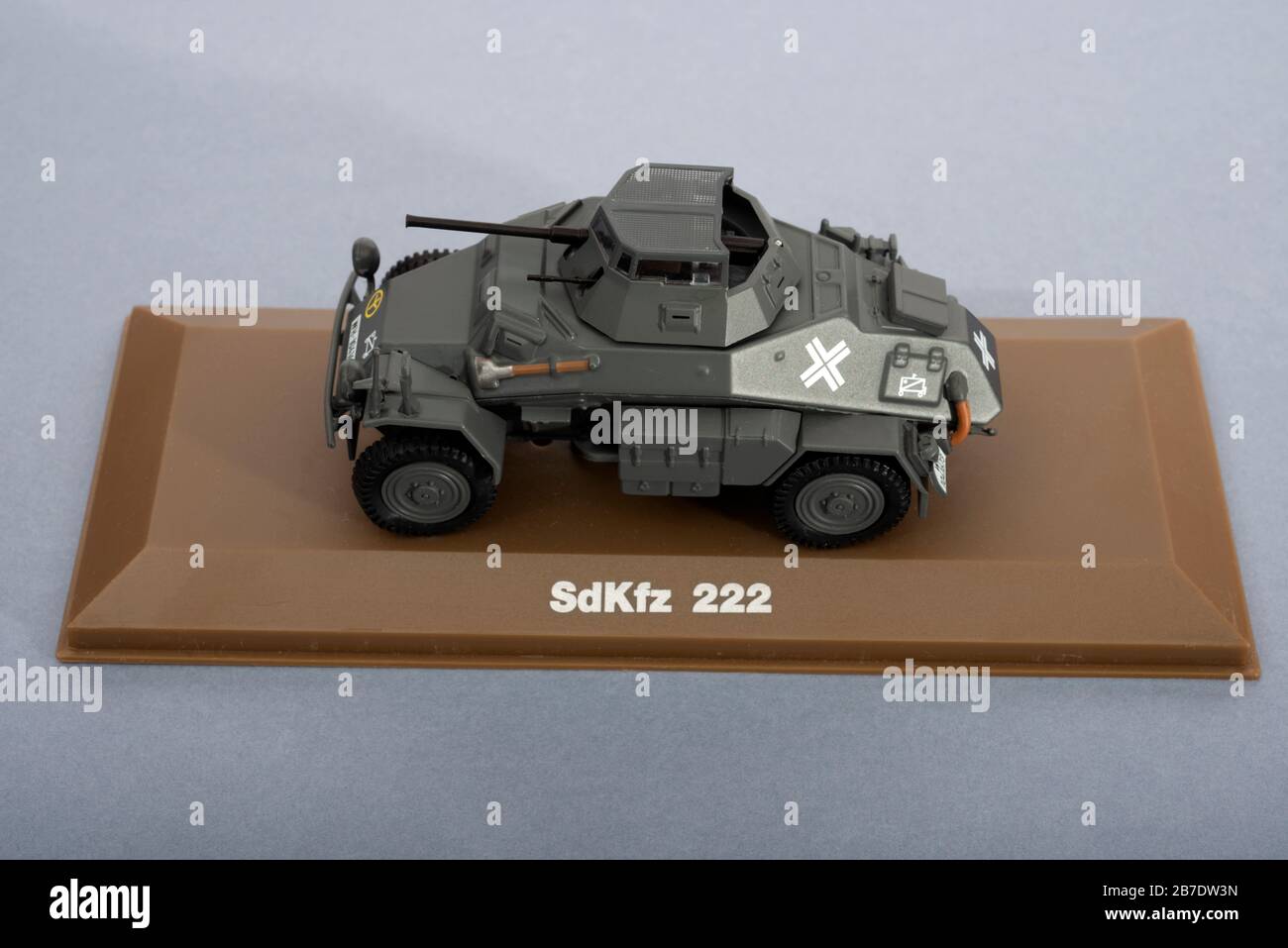 DeAgostini 1/72 scale Sd. Kfz. 222 armoured car model Stock Photo