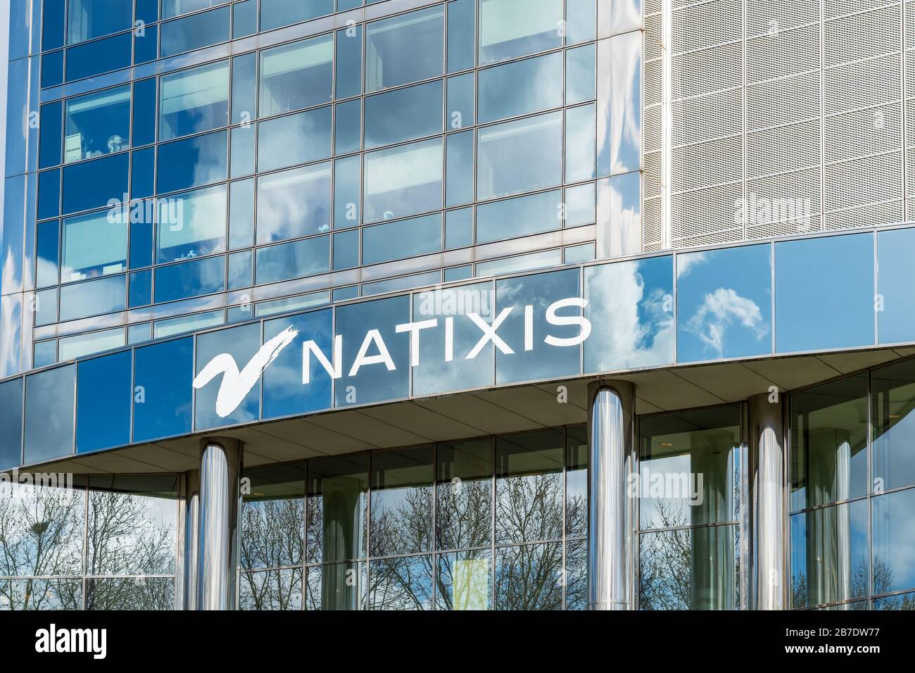 Natixis building in Paris, France Stock Photo