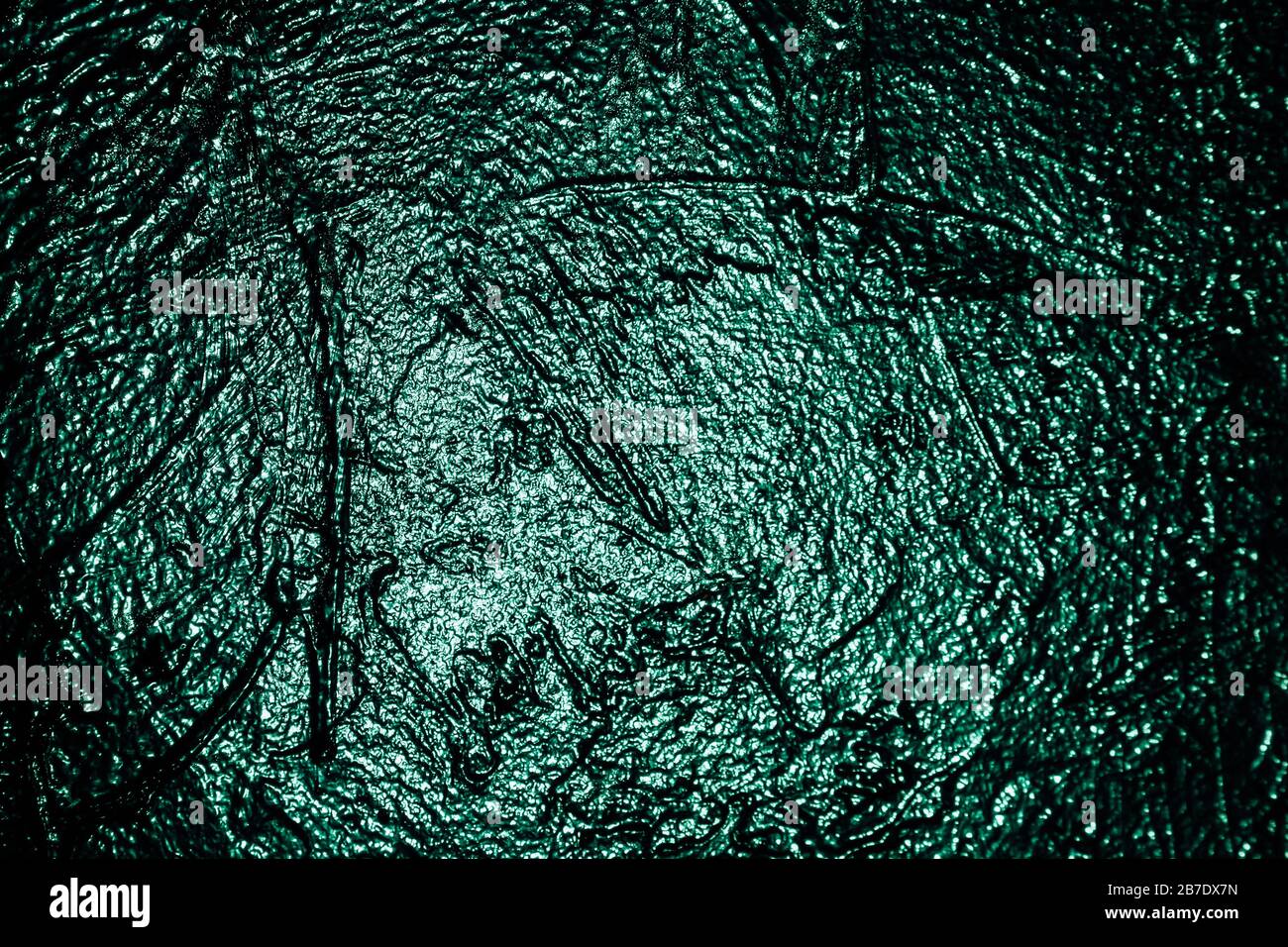 green wall texture shine like a background Stock Photo