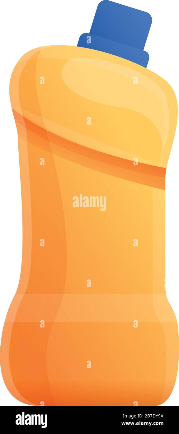 Bleach bottle icon. Cartoon of bleach bottle vector icon for web design