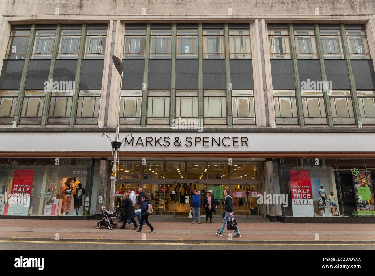 Marks And Spencer store. High Street, Southend-on-Sea, UK Stock Photo