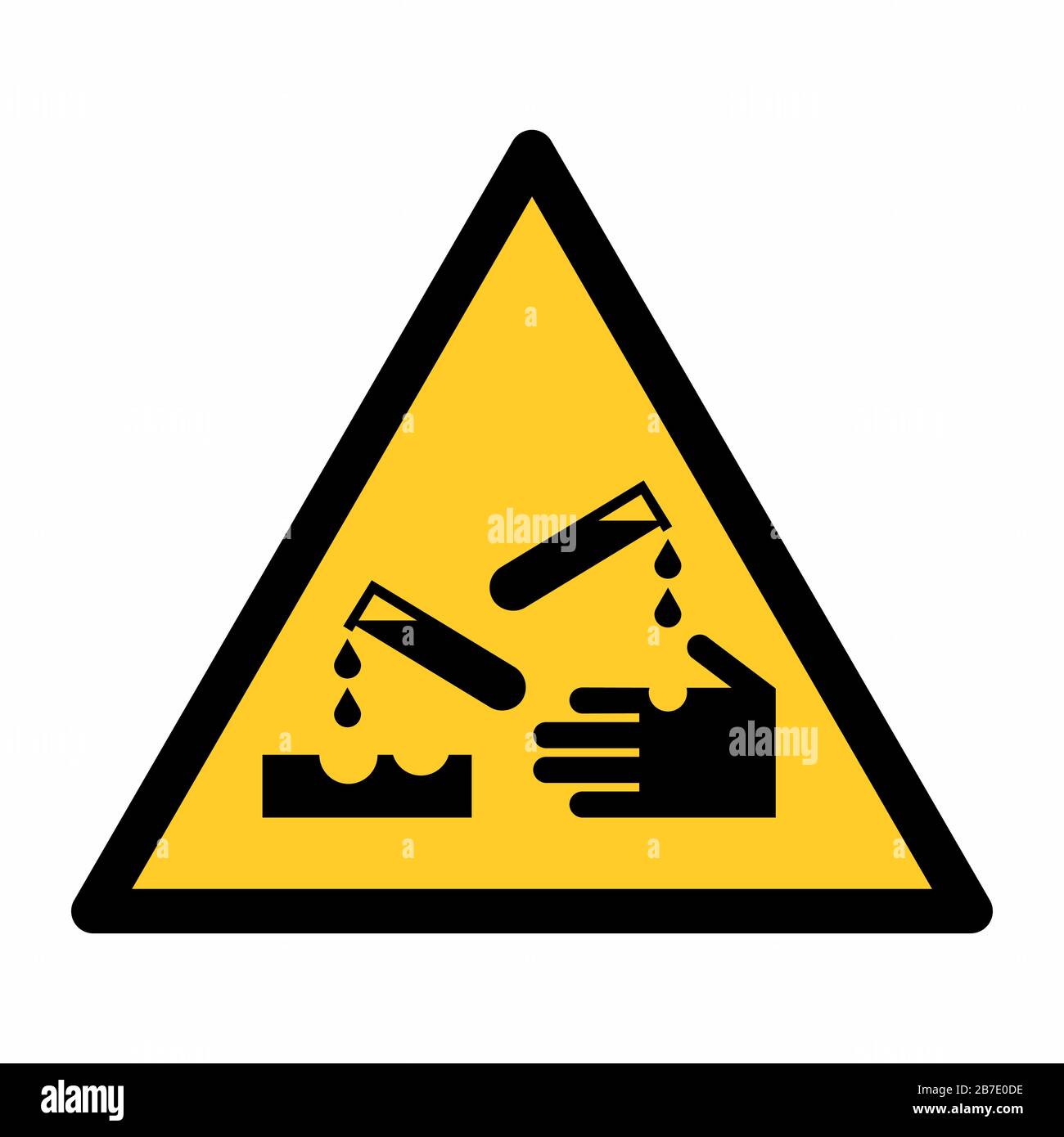 Warning Corrosive  Plastic Sign OR Sticker A6 A5 A4 WCD47 