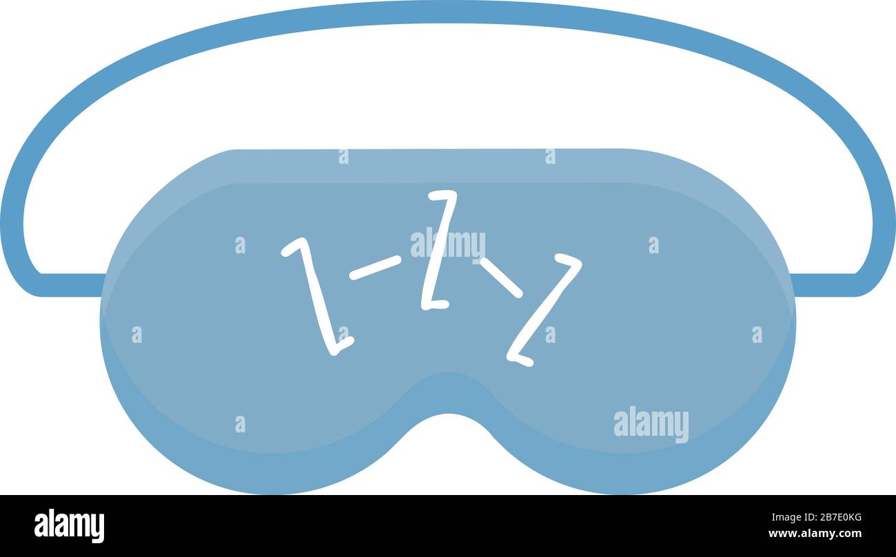 Zzz sleeping mask icon. Cartoon of zzz sleeping mask vector icon for