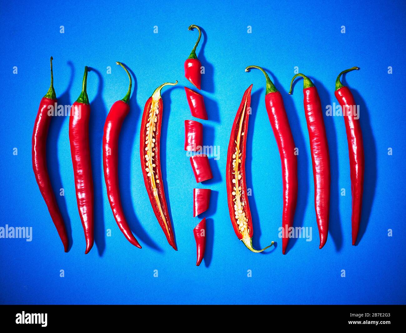 Halved chilli hi-res stock photography and images - Alamy