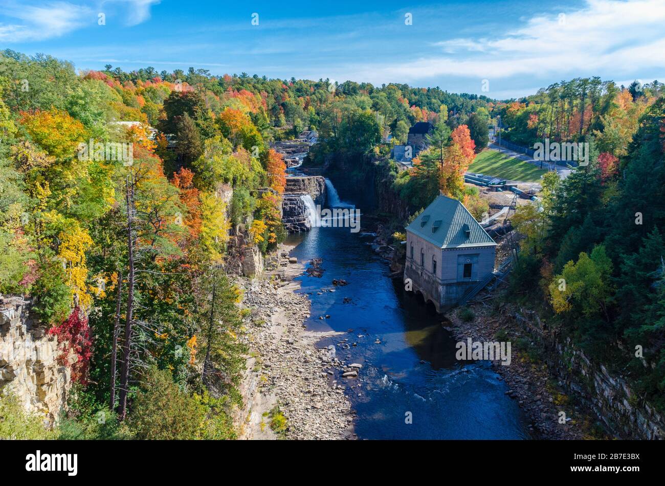 Beautiful Ausable Chasm in upstate New York during Spring time New York