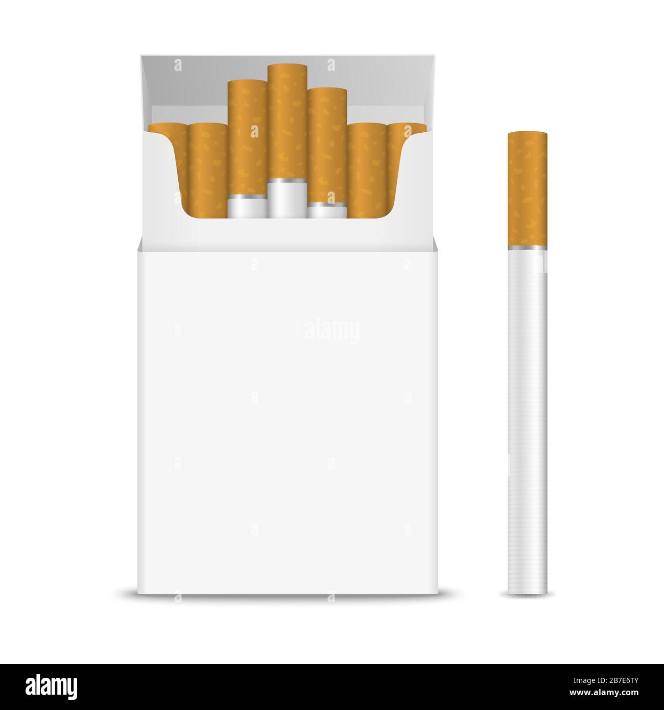 Vector Realistic Opened Clear Blank Cigarette Pack Box and Cigarette Set  Closeup Isolated on Transparent Background. Design Template. Smoke Problem  Stock Vector Image & Art - Alamy