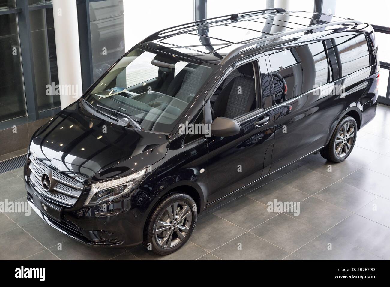 Russia Izhevsk February 20 2020 New minivan Vito Tourer in