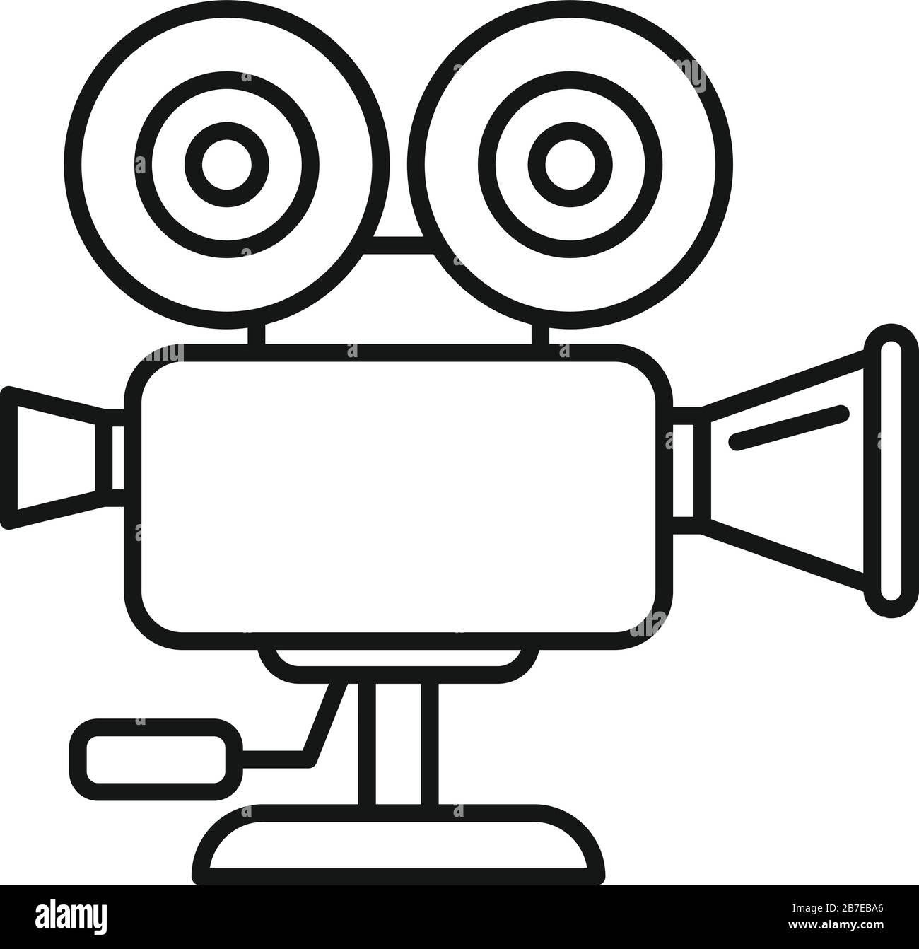Video camera icon. Outline video camera vector icon for web design ...