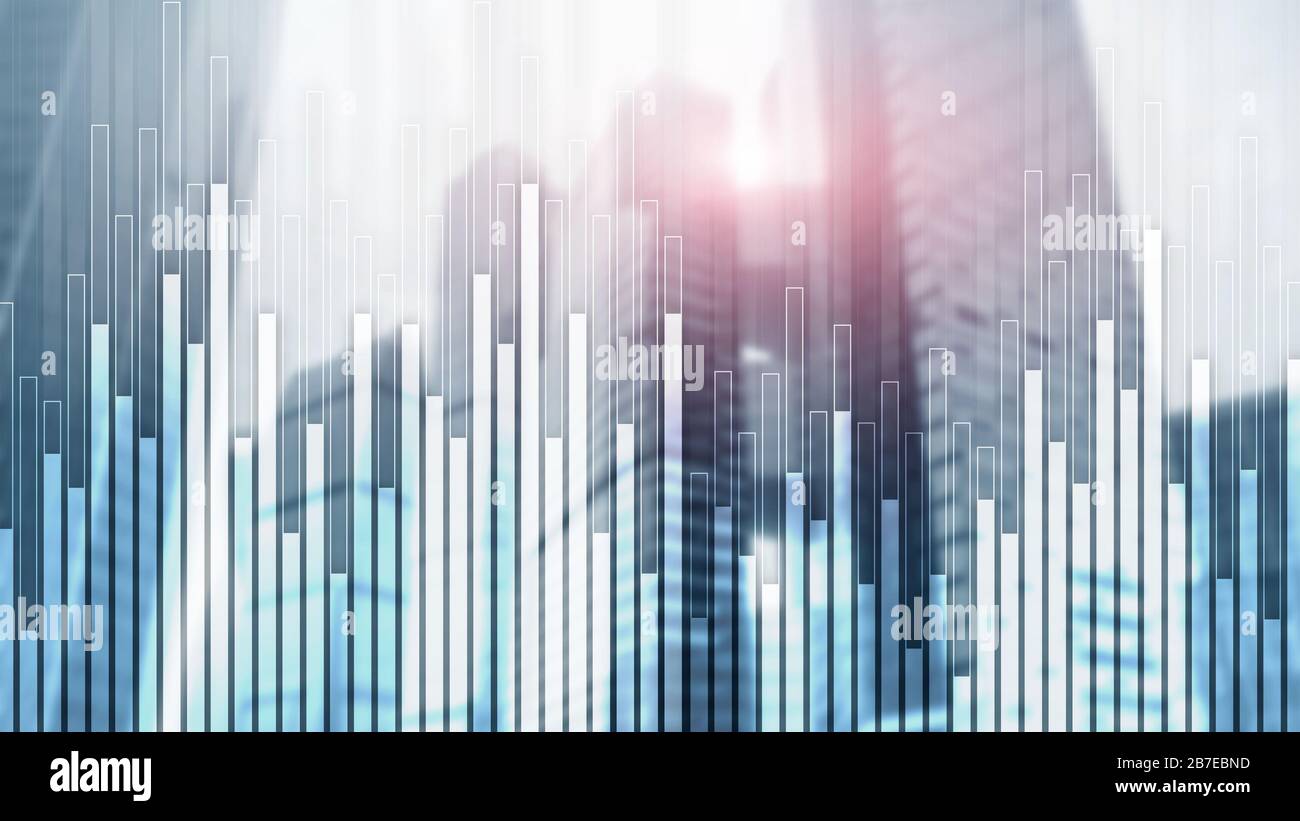 Mixed Media Stock Market Corporate background. Concept City Trading 2.0 ...