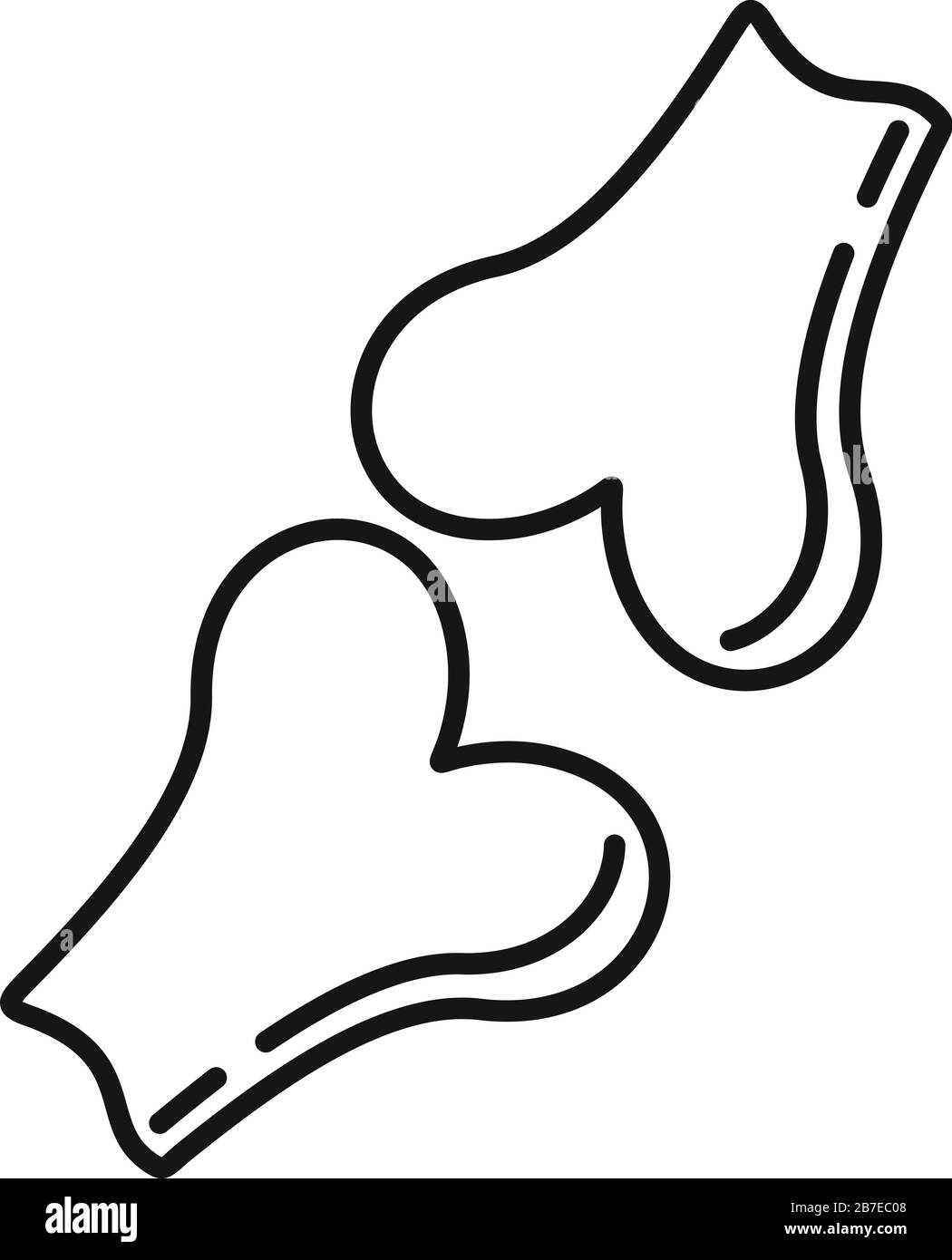 Podiatrist treatment icon. Outline podiatrist treatment vector icon for ...