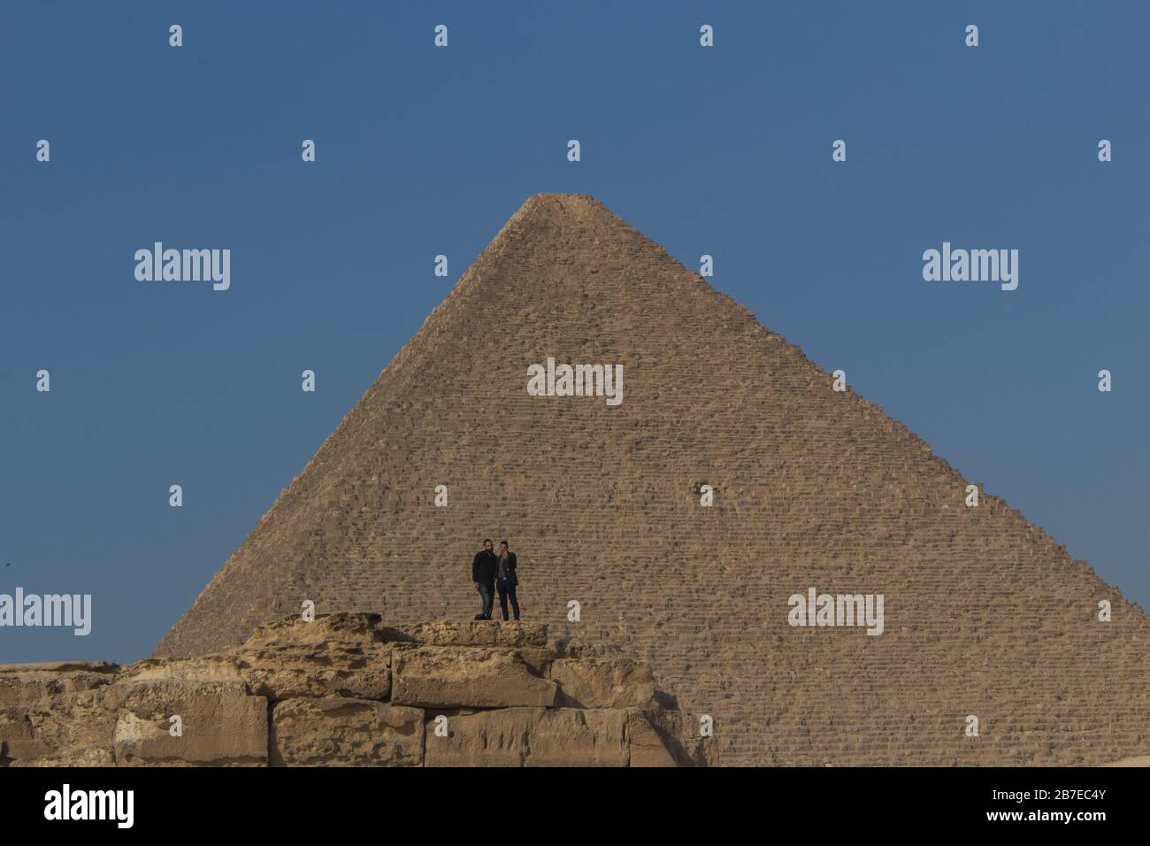 Pyramids of Gyza Stock Photo