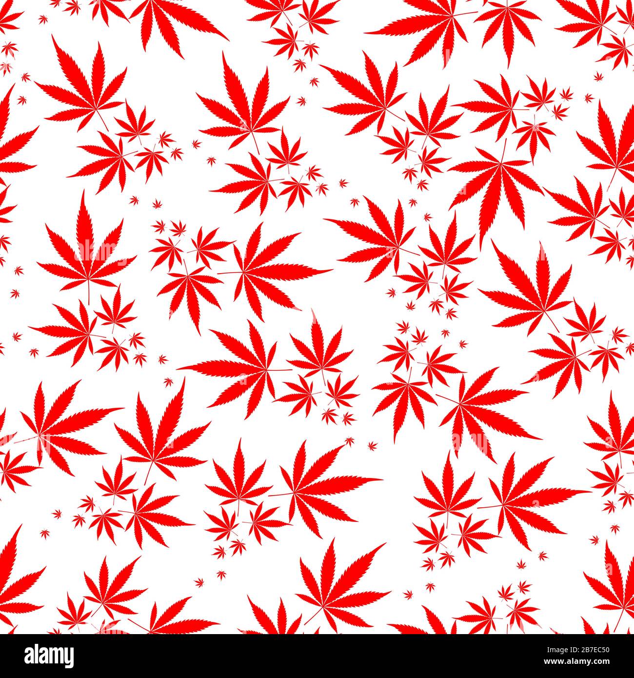Cannabis seamless pattern. Vector marijuana floral pattern. Background with cannabis leaves. Stock Vector
