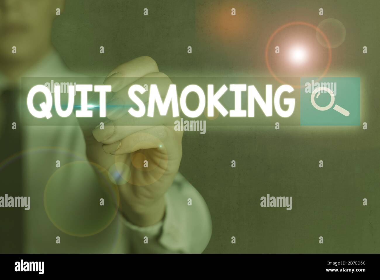 Conceptual hand writing showing Quit Smoking. Concept meaning process