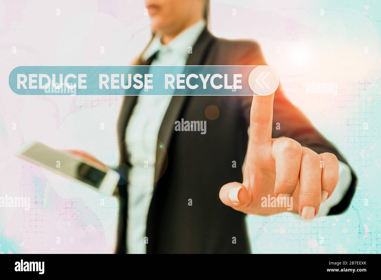 Writing note showing Reduce Reuse Recycle. Business concept for ...