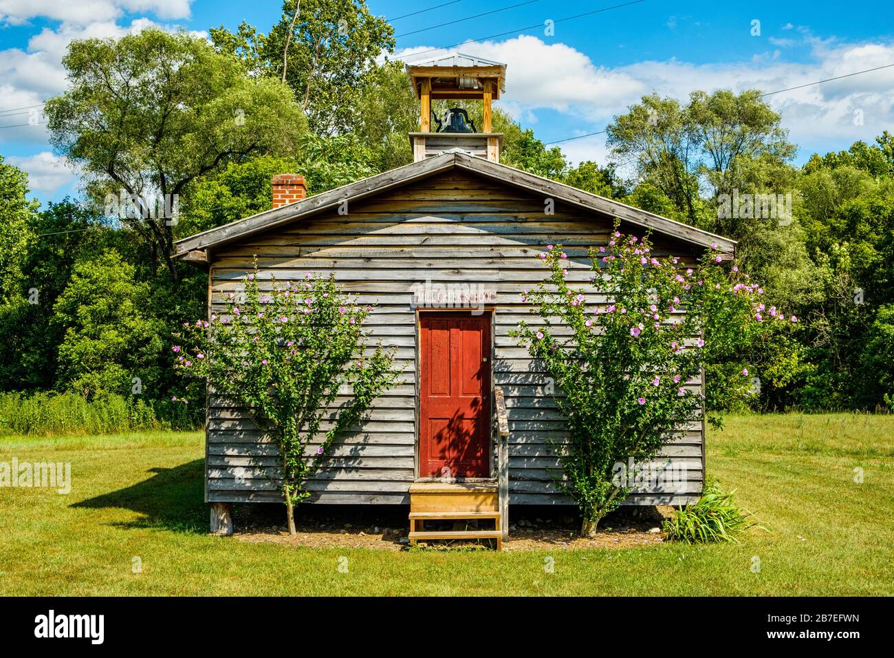 Mill Creek School, Mill Creek Historic District, Bunker Hill, West