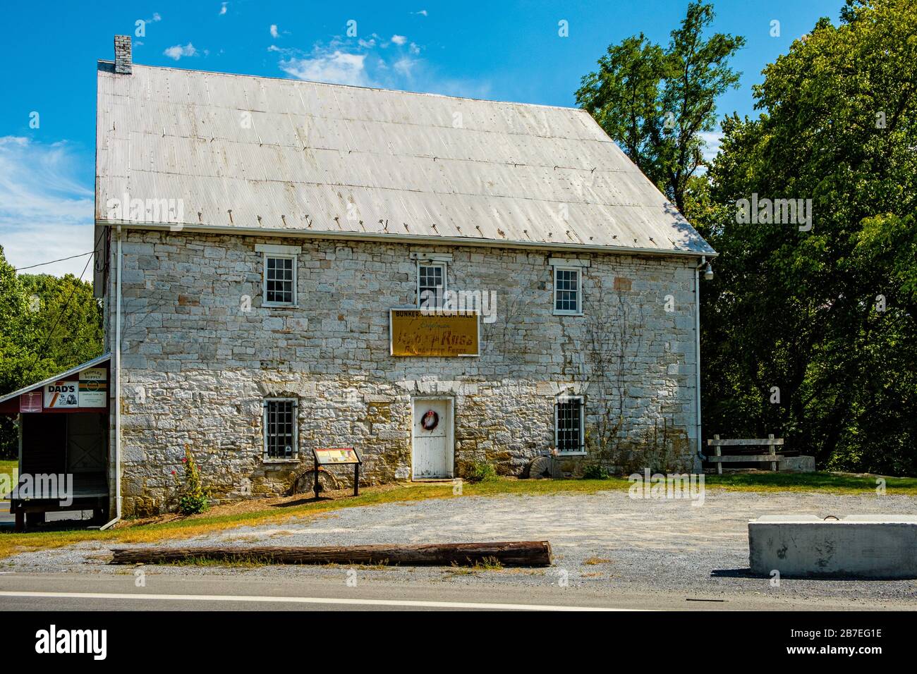 Bunker Hill Flour Mill, Mill Creek Historic District, Bunker Hill, West