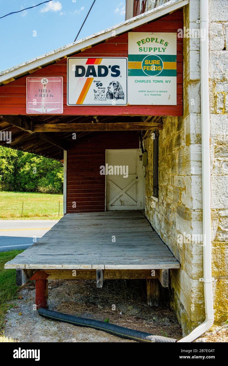 Bunker Hill Flour Mill, Mill Creek Historic District, Bunker Hill, West