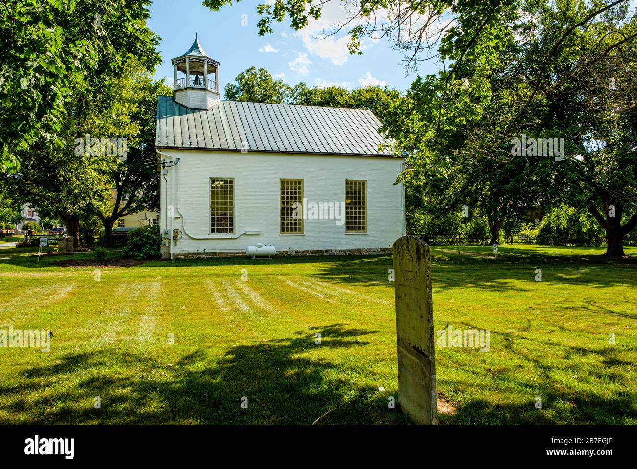 The White Church, 112 East Street, Middleway, West Virginia Stock Photo