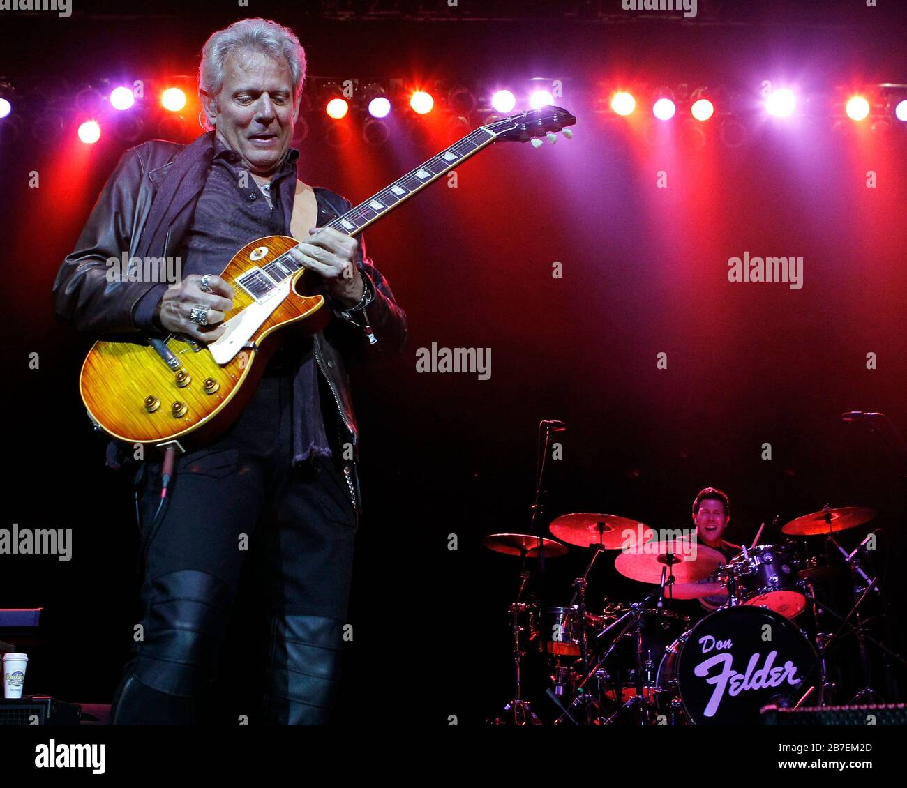 Don Felder, former lead guitarist with The Eagles, performs at the Seminole Hard Rock Live Arena