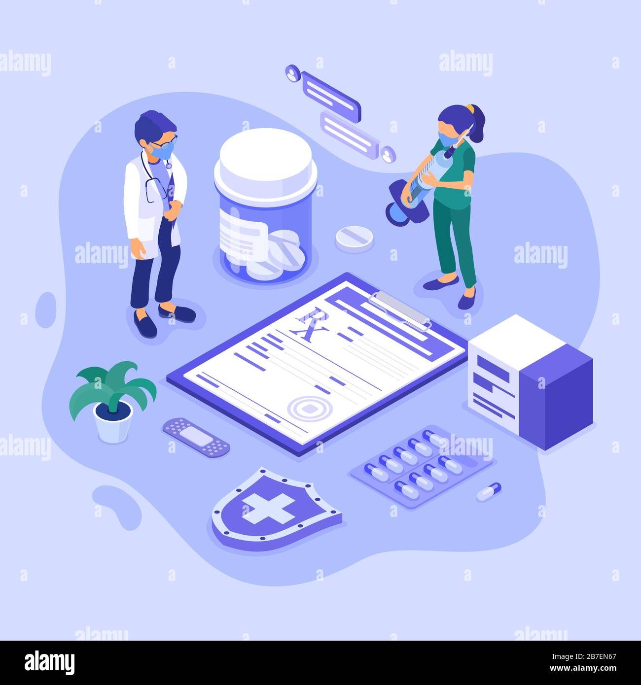 Medical Diagnostics Isometric Stock Vector Image & Art - Alamy