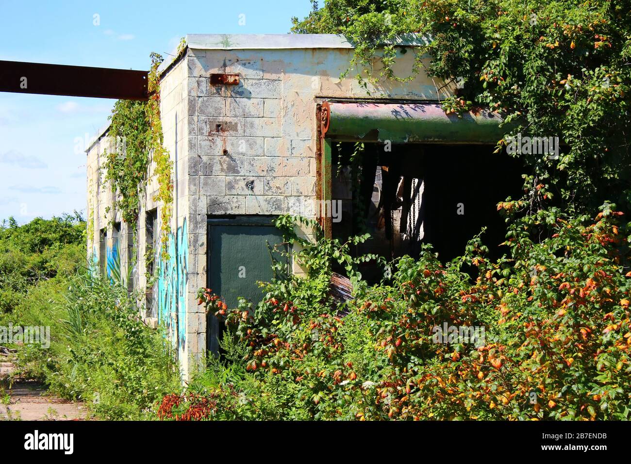 Nike Missile Launch Site NY-49 is an old abandoned military structure, which dates back to 1955, seen here on August 11th, 2019 in Queens, New York, U Stock Photo