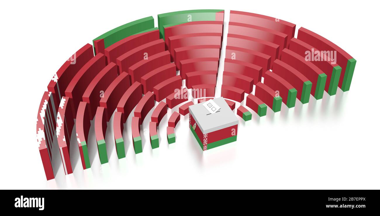 Parliament election in Belarus - 3D rendering Stock Photo