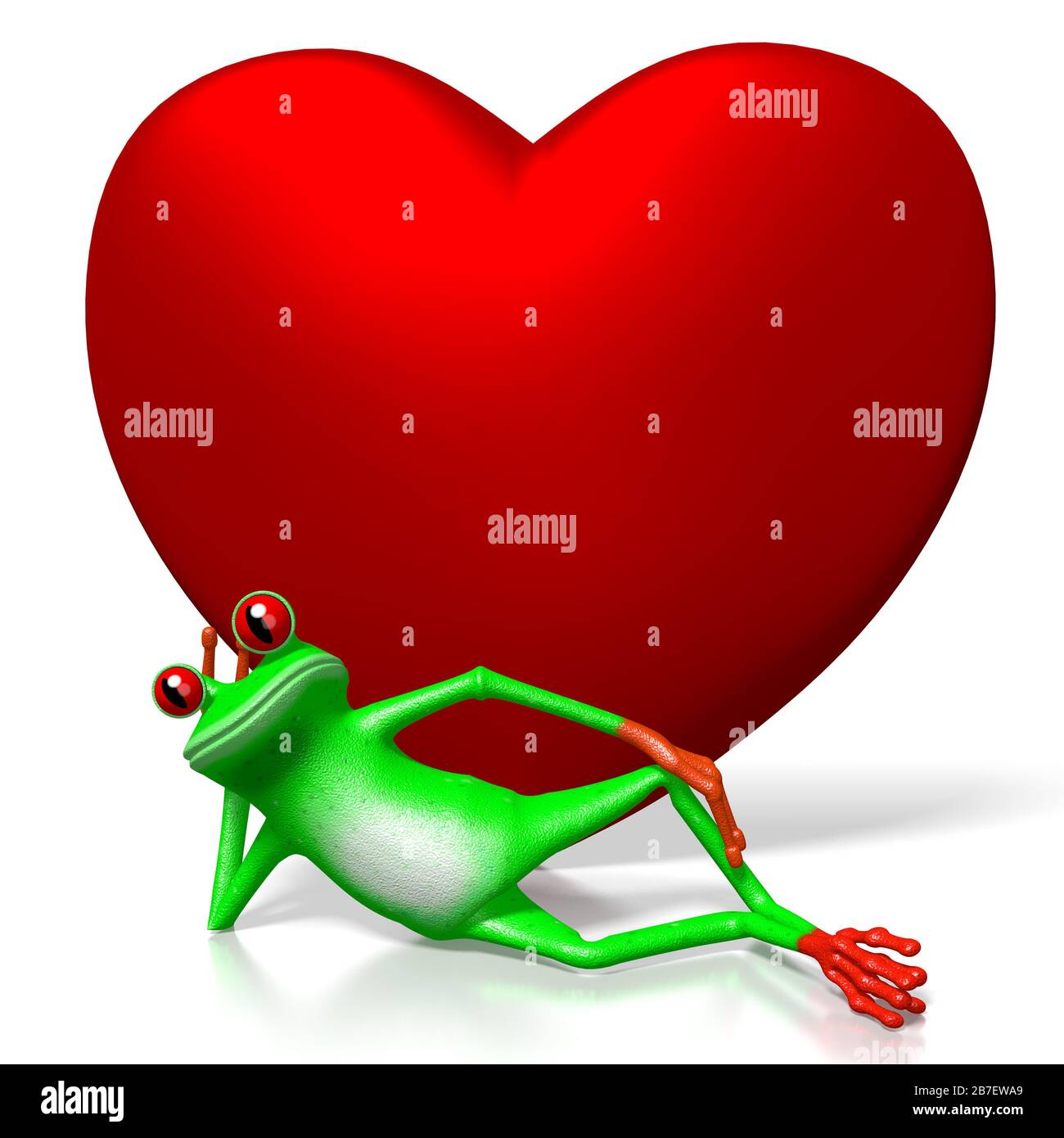 Valentine frog love illustration hi-res stock photography and images - Alamy