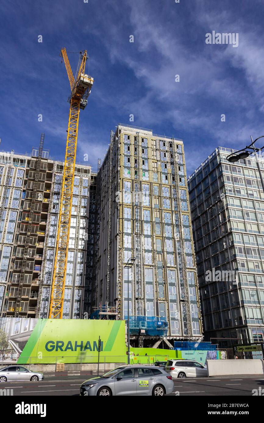 Strand street development buildings, Graham construction, Waterfront, Liverpool Stock Photo Alamy