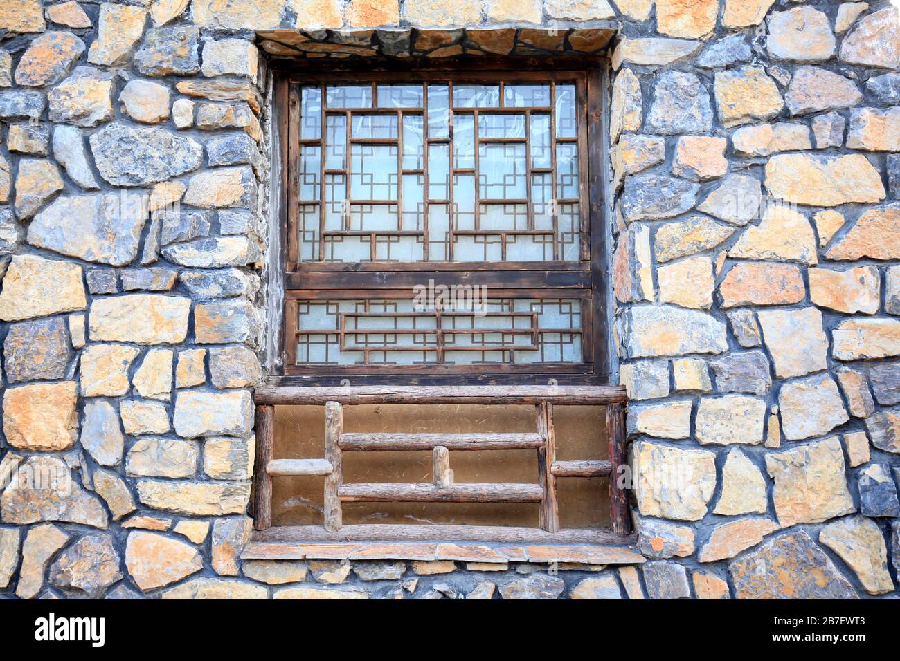 The ancient Chinese rural houses Stock Photo - Alamy