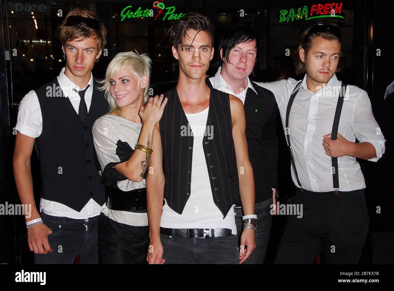 The Sounds at the Los Angeles Premiere of 'Snakes On A Plane' held at the Grauman's Chinese Theater in Hollywood, CA. The event took place on Thursday, August 17, 2006.  Photo by: SBM / PictureLux Stock Photo