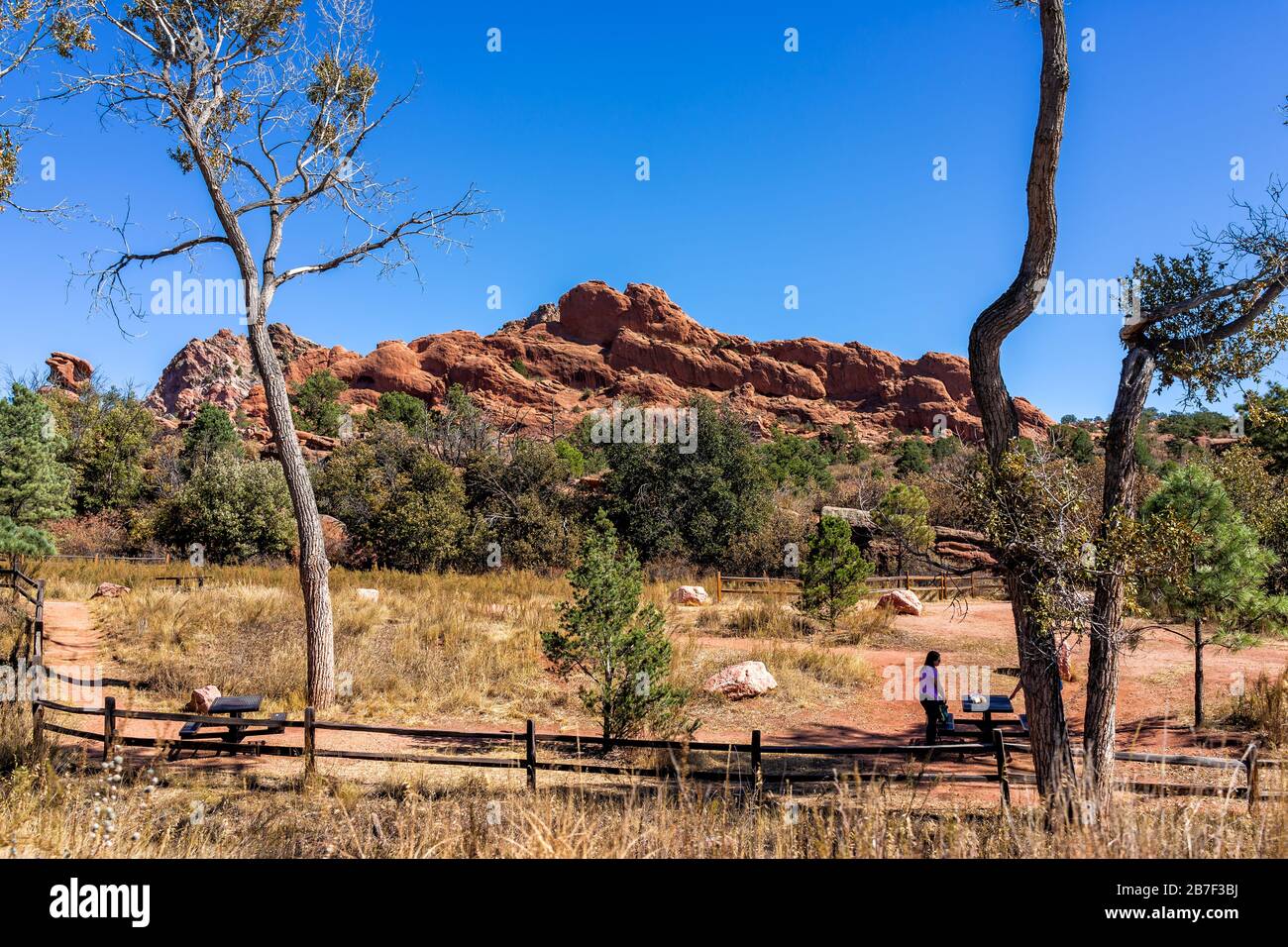 Colorado Springs, USA October 13, 2019 Landscape view of the Garden