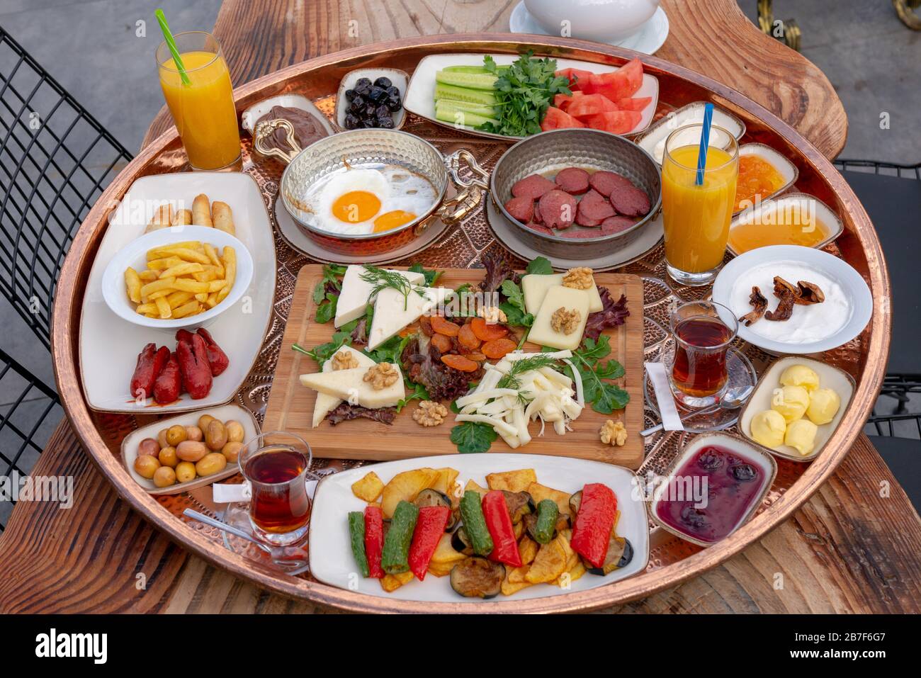 Turkish Breakfast stock photo Stock Photo