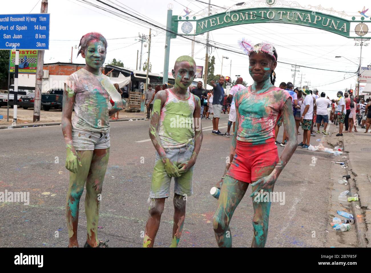 Carnival 2020 – Tunapuna Jouvert Parade, Trinidad And Tobago, W.I Stock ...