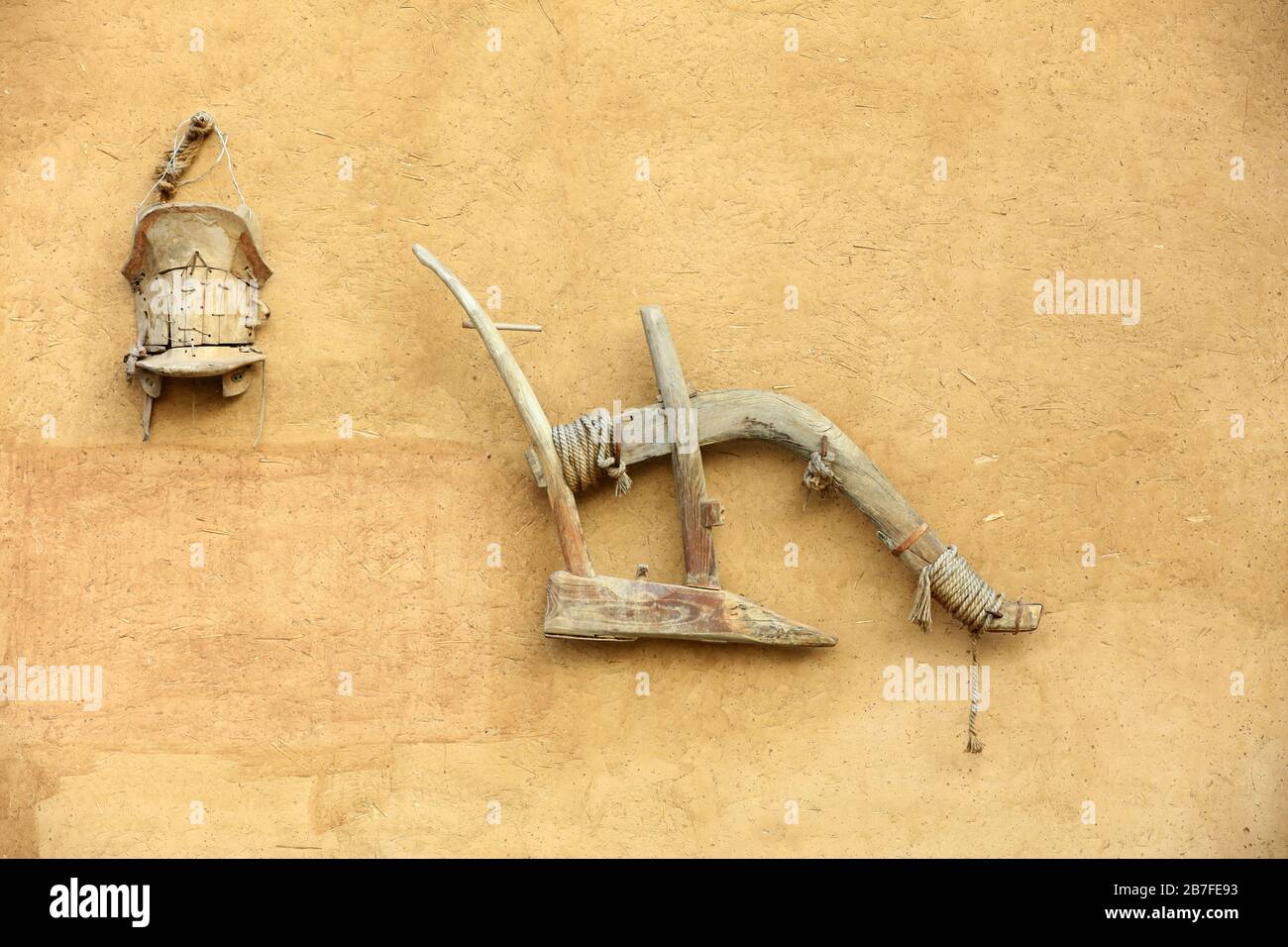The ancient Chinese farming tools Stock Photo Alamy