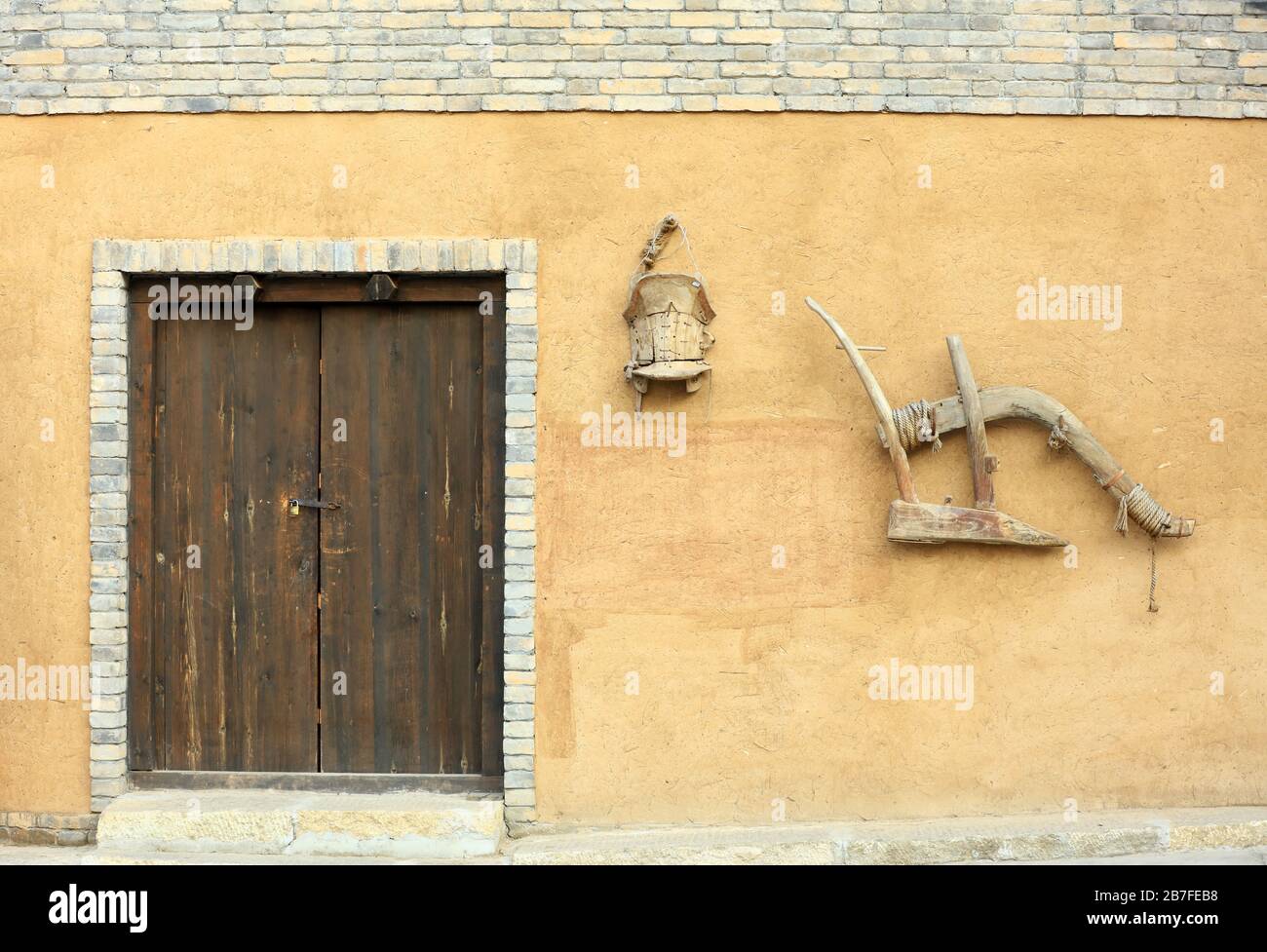 The ancient Chinese farming tools Stock Photo Alamy
