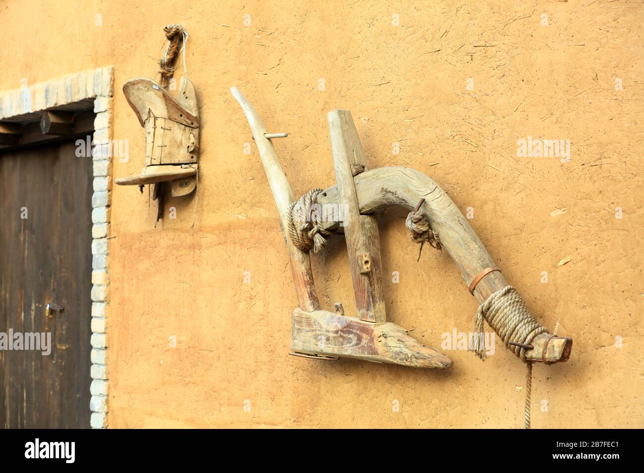 The ancient Chinese farming tools Stock Photo Alamy