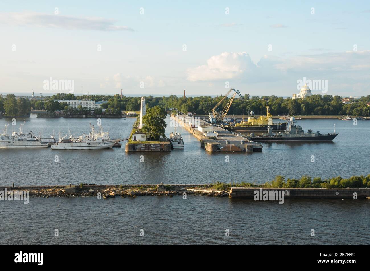 Kronstadt naval base in St Petersburg Stock Photo - Alamy