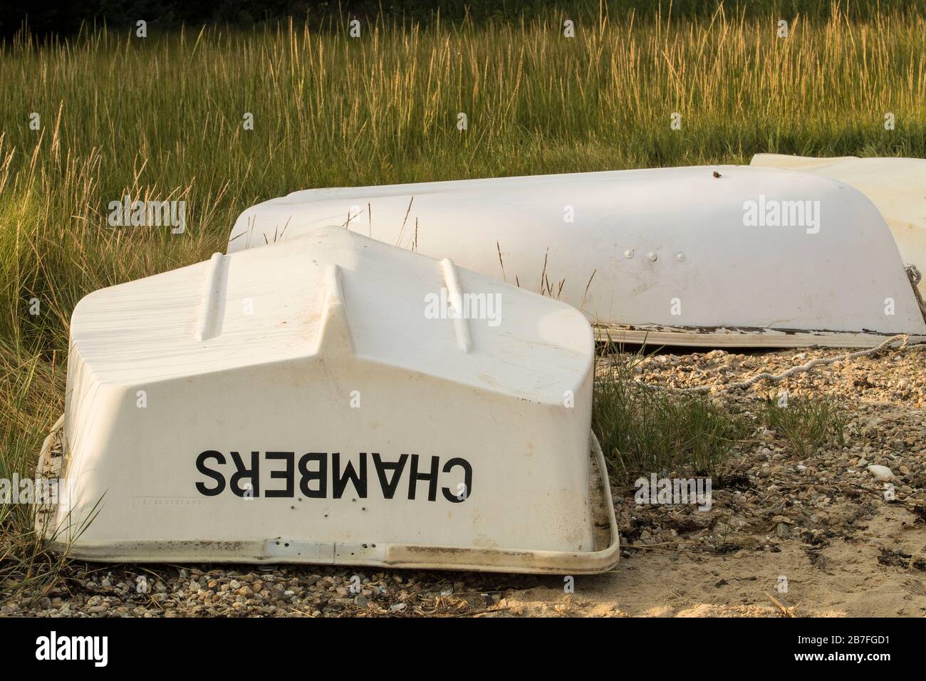 Plenty of boats in Cape Cod waiting to be used. These were found on