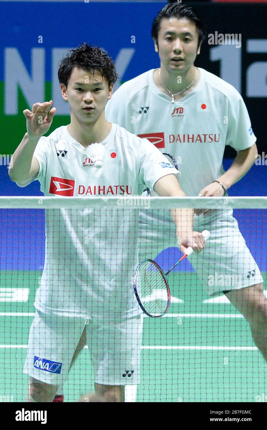 Birmingham Uk 15th Mar Hiroyuki Endo Jpn Yuta Watanabe Jpn Badminton Yonex All England Open Men S Doubles Final Match At Arena Birmingham In Birmingham England Credit Itaru Chiba Aflo Alamy