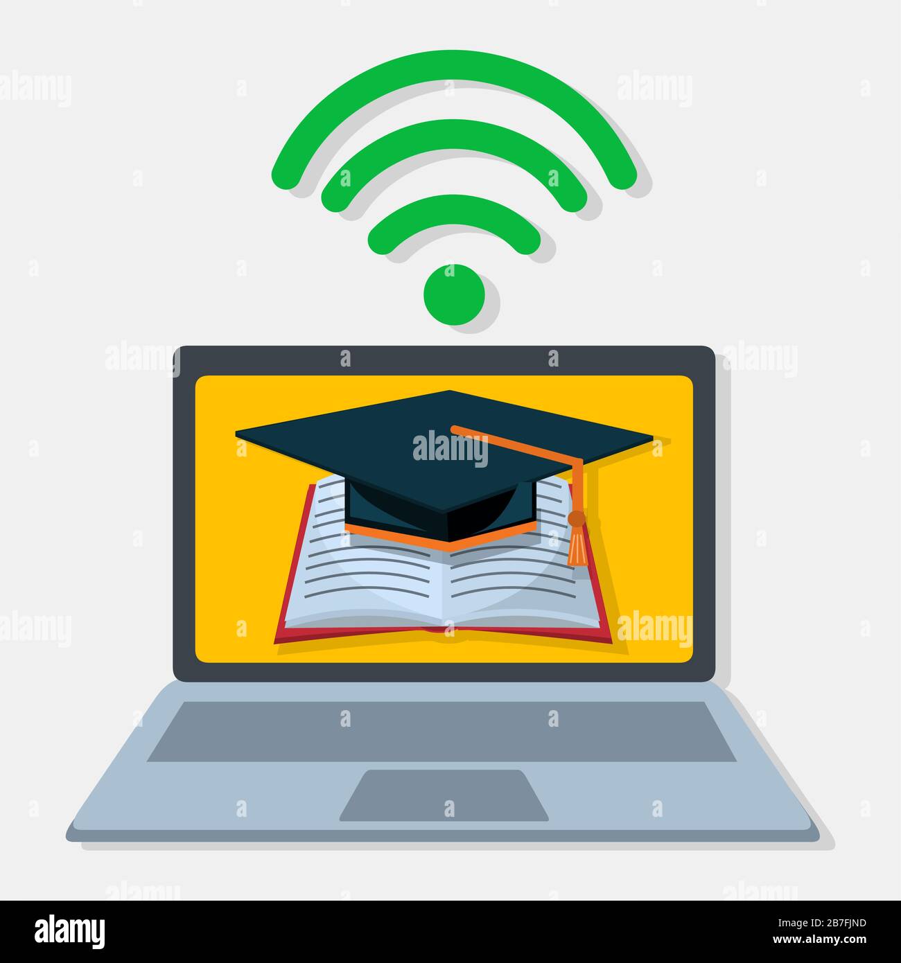 online learning concept symbol vector illustration Stock Vector