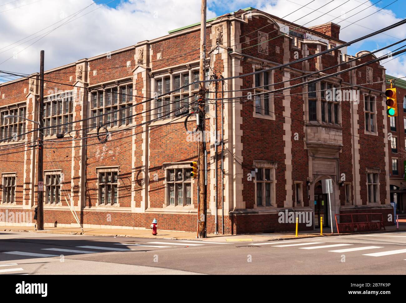 The Oliver Bath House on 10th street in the South Side neighborhood. An