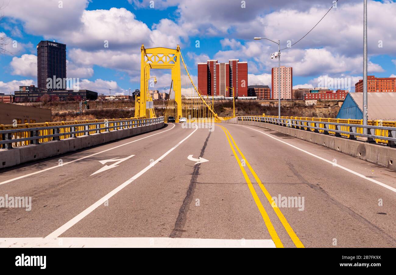 The 10th street bridge connecting the south side neighborhood to the