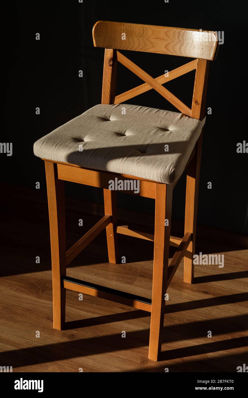 Wood chair cushion hi-res stock photography and images - Alamy