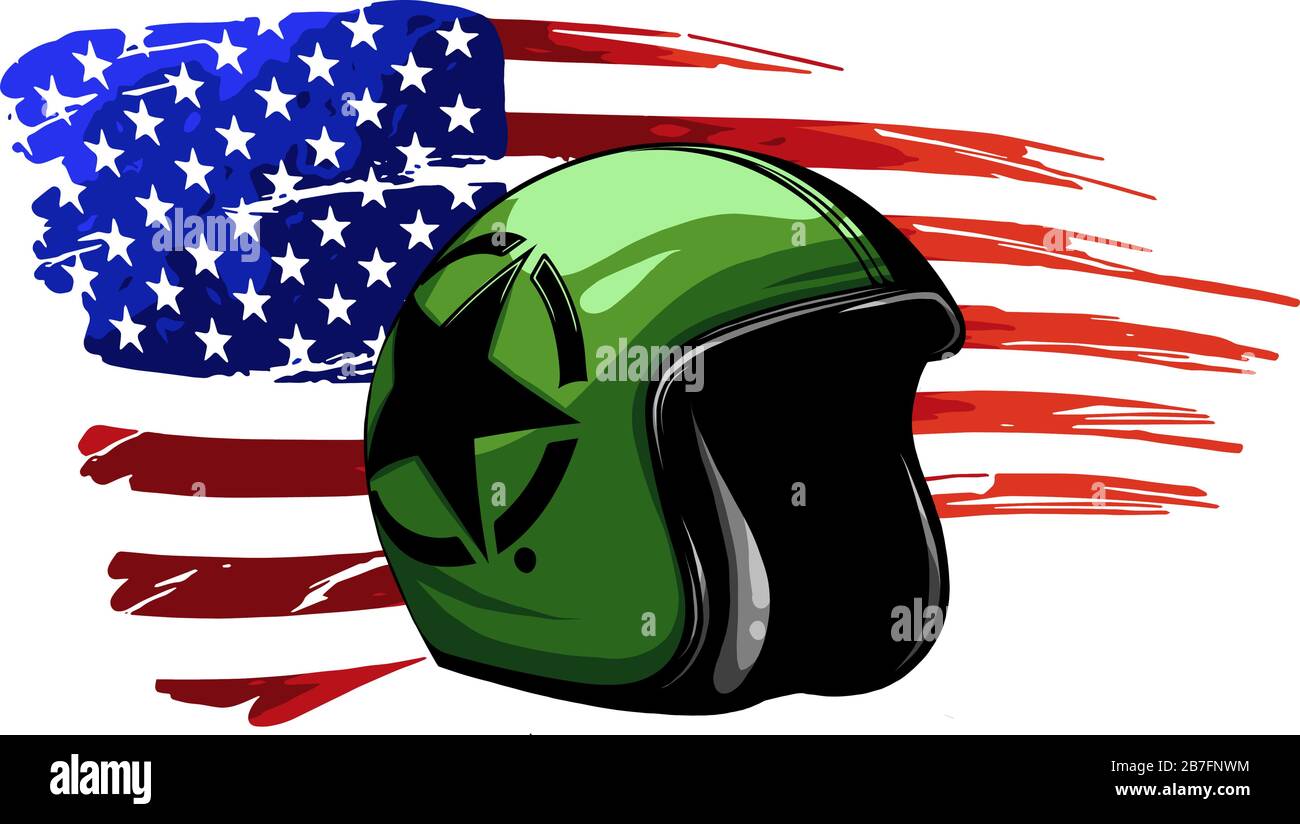 america veteran day, memorial day, independence day, usa flag artwork Stock Vector