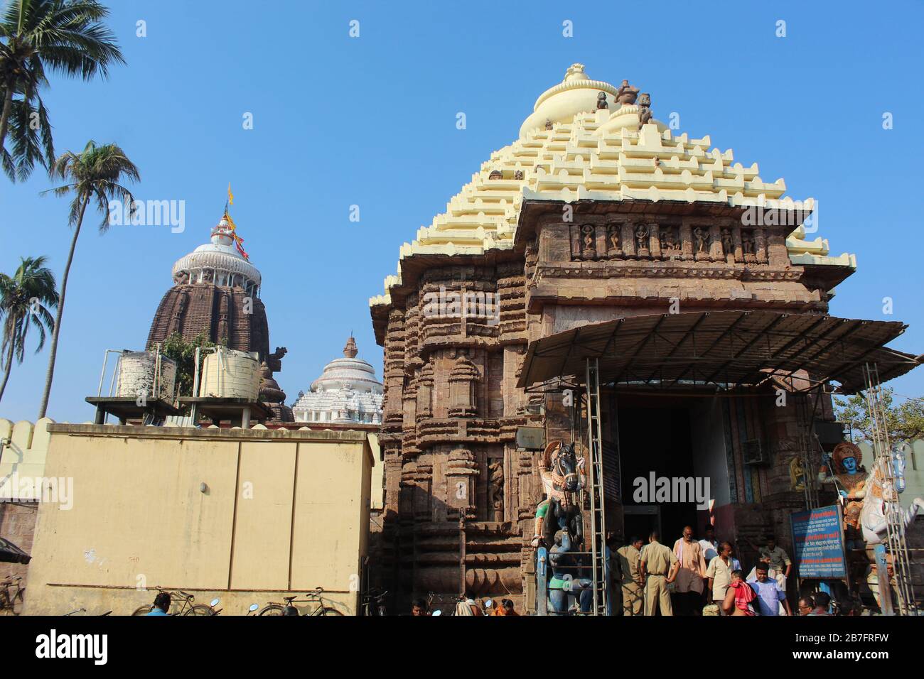 Lord Sri jagannath temple puri south gate view closeup historical famous  place with blue sky and trees in day light beautiful location wallpaper  trave Stock Photo - Alamy