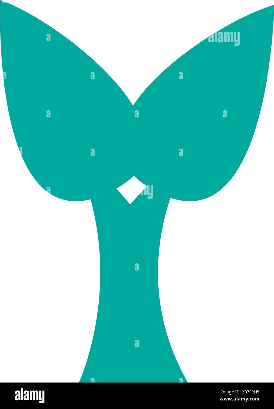tree plant forest with leafs silhouette style icon Stock Vector Image ...