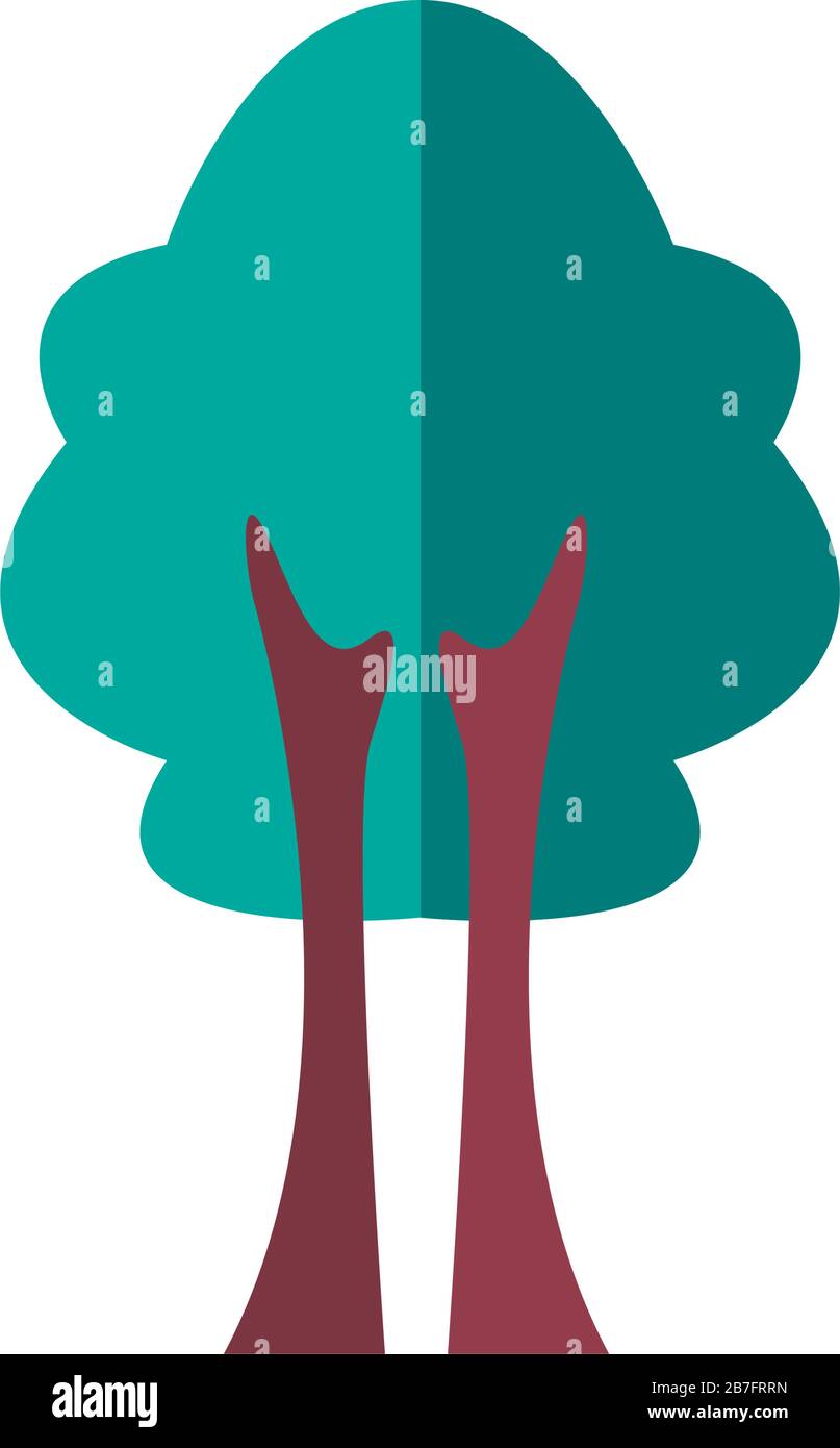 tree plant forest flat style icon Stock Vector Image & Art - Alamy