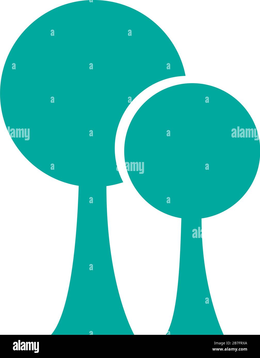 trees plants forest silhouette style icon Stock Vector Image & Art - Alamy