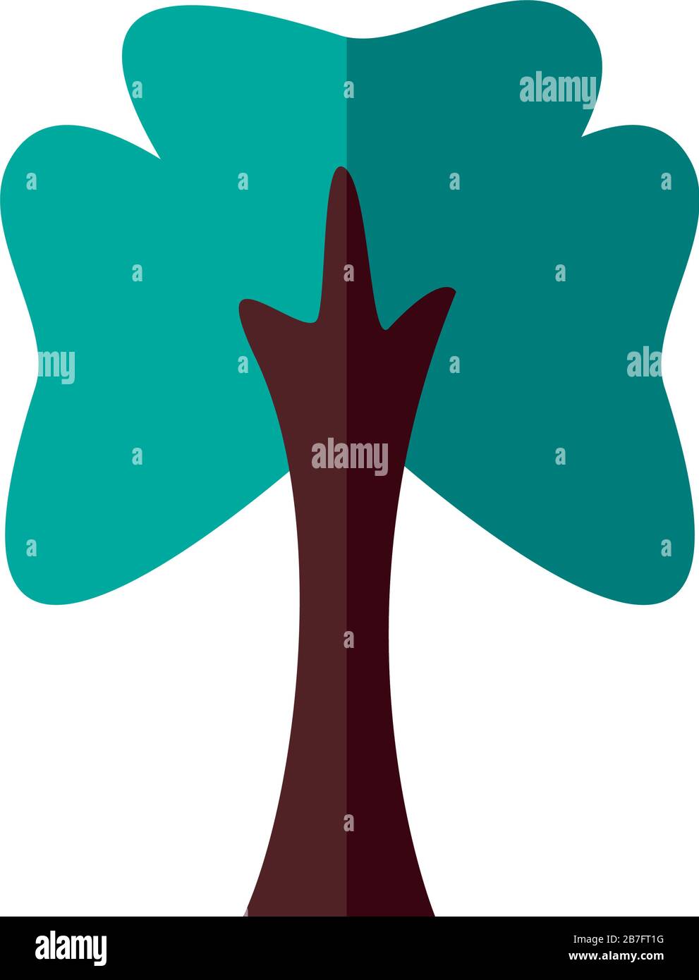 tree plant forest flat style icon Stock Vector Image & Art - Alamy